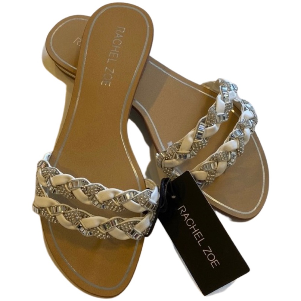 Rachel Zoe Sandals with crystal gems. Size. 6.5 Brand New with Tag.